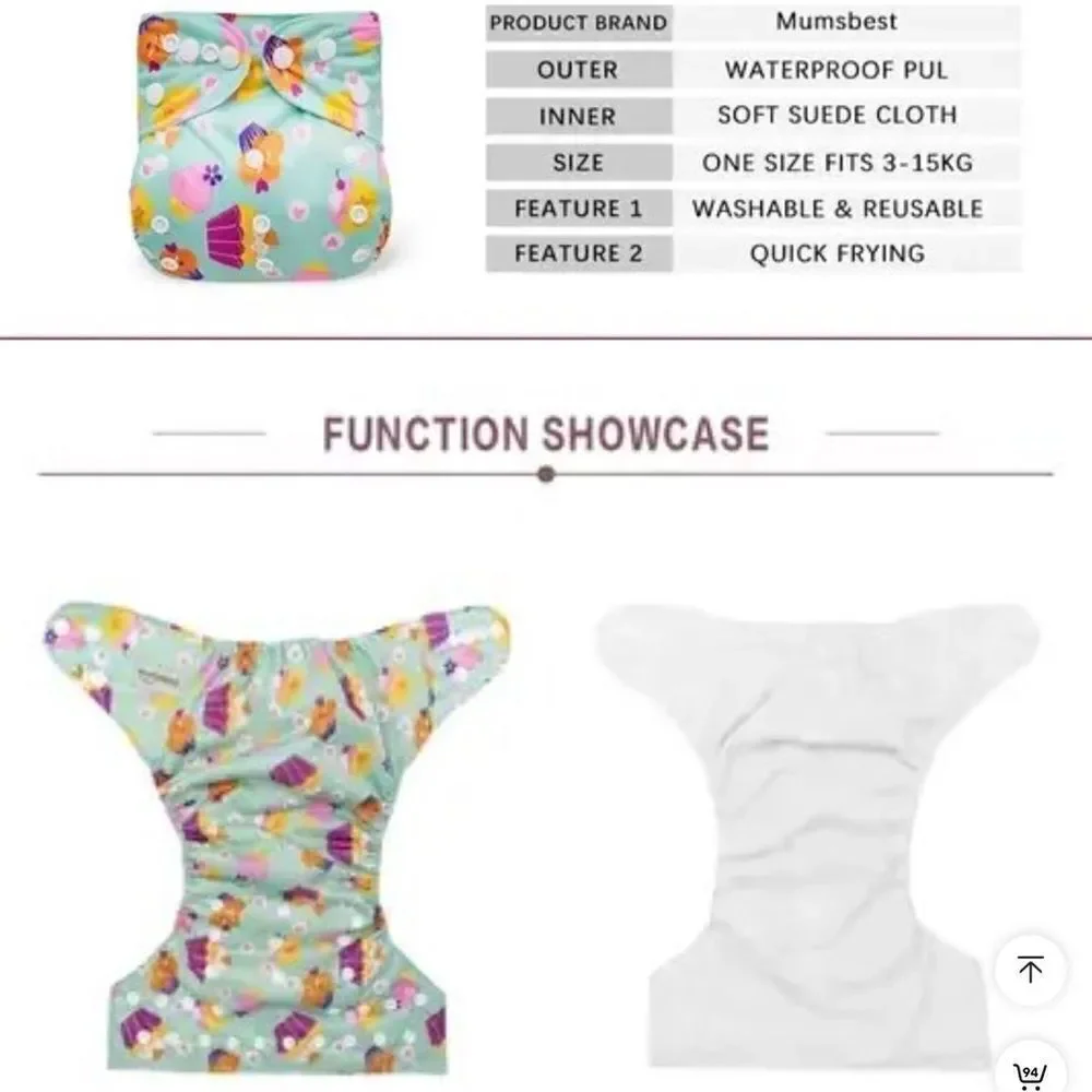New lot of 2: cloth diaper covers